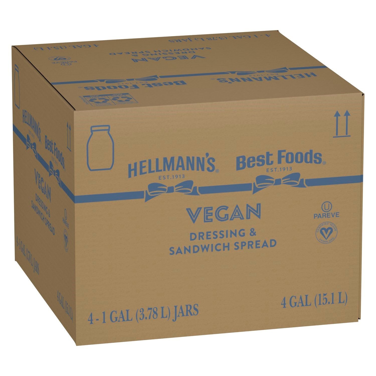 Hellmann's Mayonnaise Vegan Ga 1 Gallon - 4 Per Case.