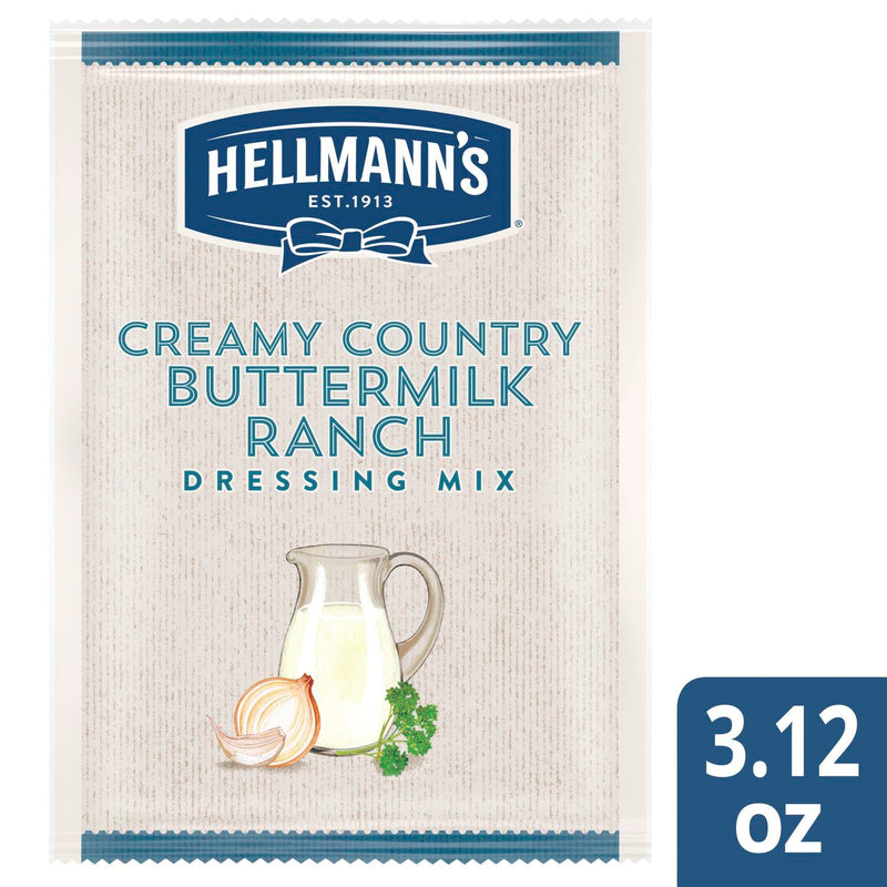 Hellmann's Dressing Country Buttermilk Dry Mix 3.12 Ounce Size - 18 Per Case.