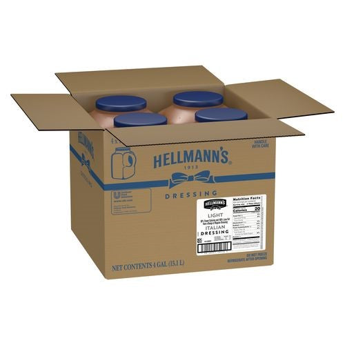 Hellmann's Dressingscondiments Light Italian Jug Ga 1 Gallon - 4 Per Case.