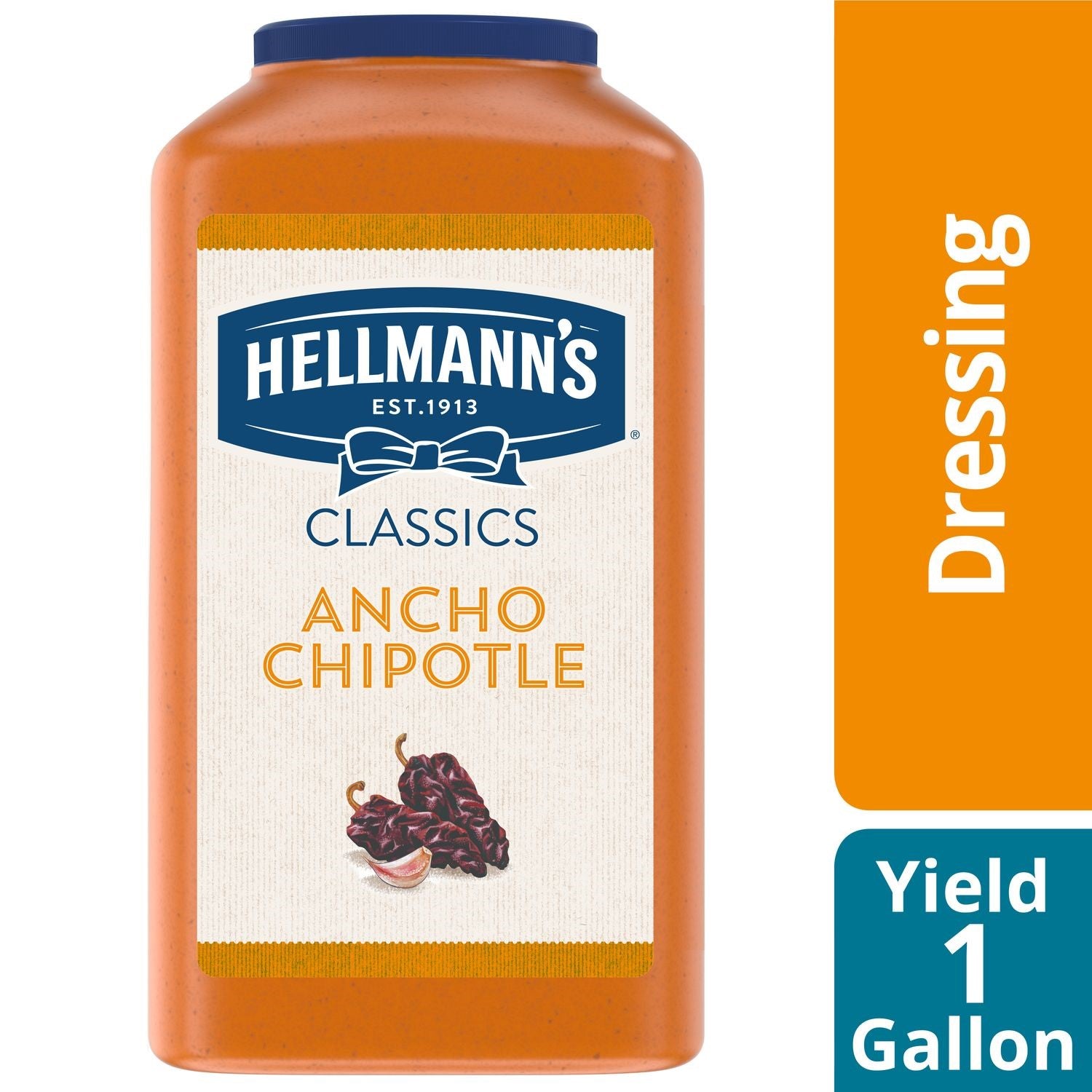 Hellmann's Dressingscondiments Real Ancho Chipotle Sauce Jugs Ga 1 Gallon - 2 Per Case.