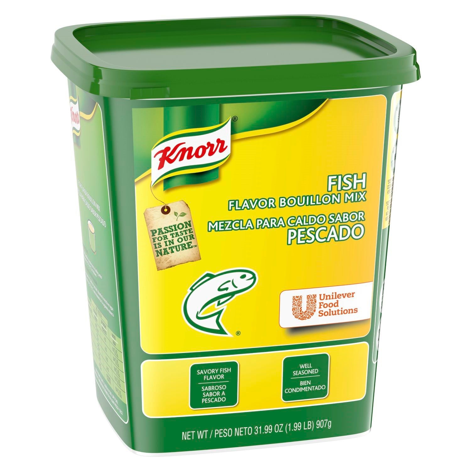 Knorr Bouillon Paste Tub Fish Packof 1.99 Pound Each - 6 Per Case.
