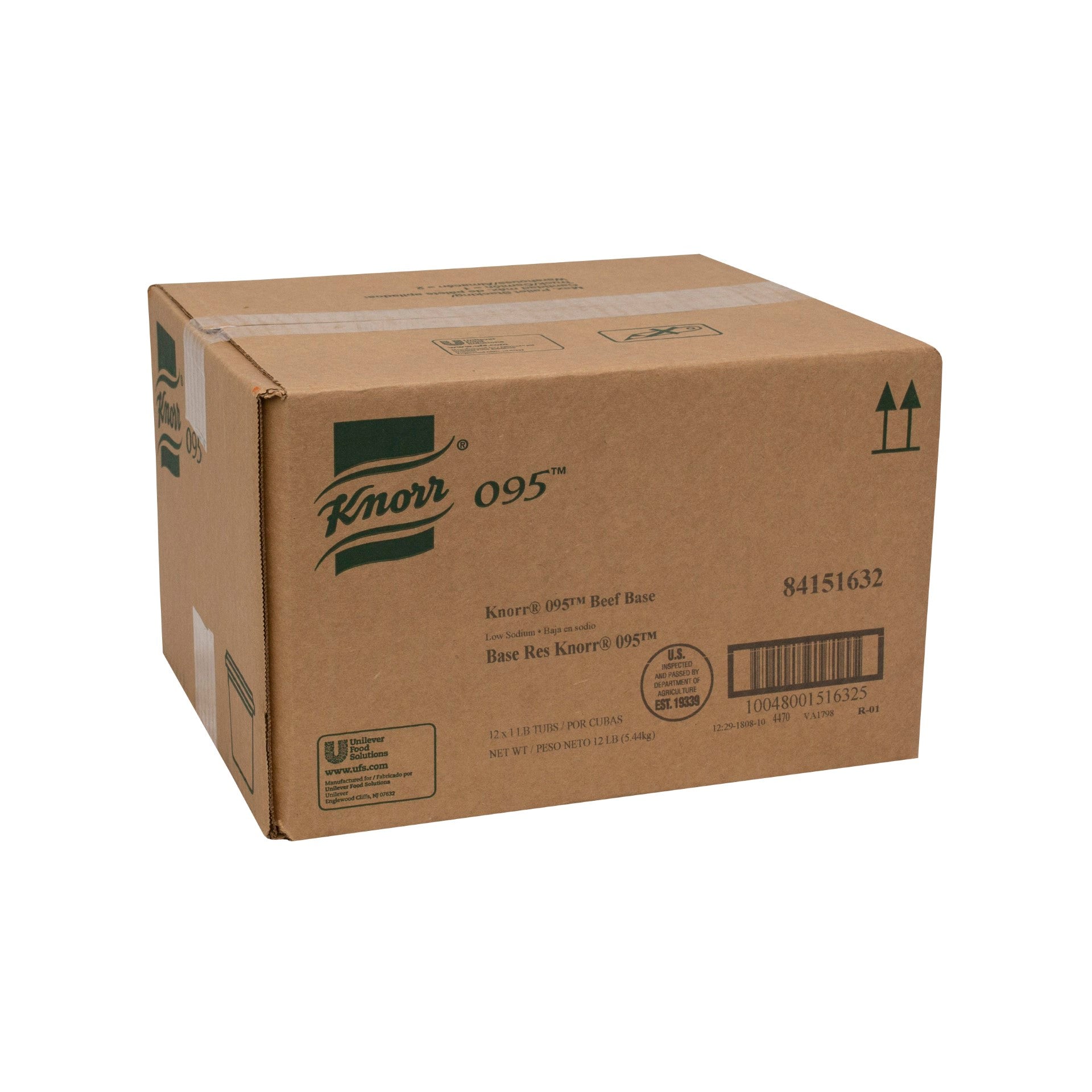 Knorr Soup Base Paste Tub Low Sodium Beef 1 Pound Each - 12 Per Case.