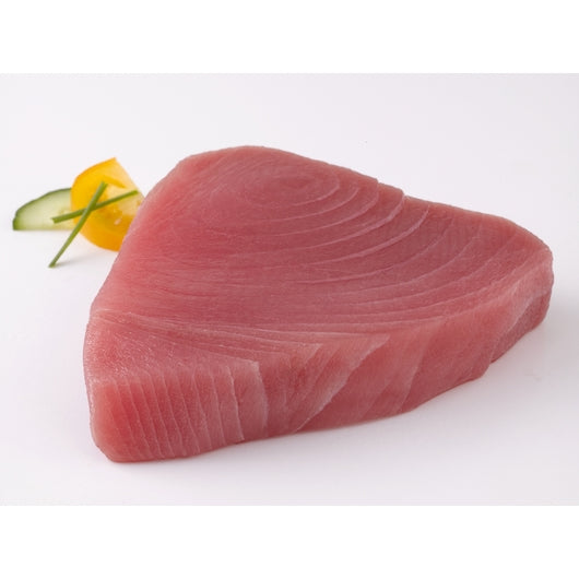 Oyster Bay Individual Vacuum Packed Skinless Boneless Wild 4 Ounce Tuna Steak 10 Pound Each - 1 Per Case.