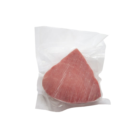 Oyster Bay Individual Vacuum Packed Skinless Boneless Wild Frozen 8 Ounce Tuna Steak 10 Pound Each - 1 Per Case.