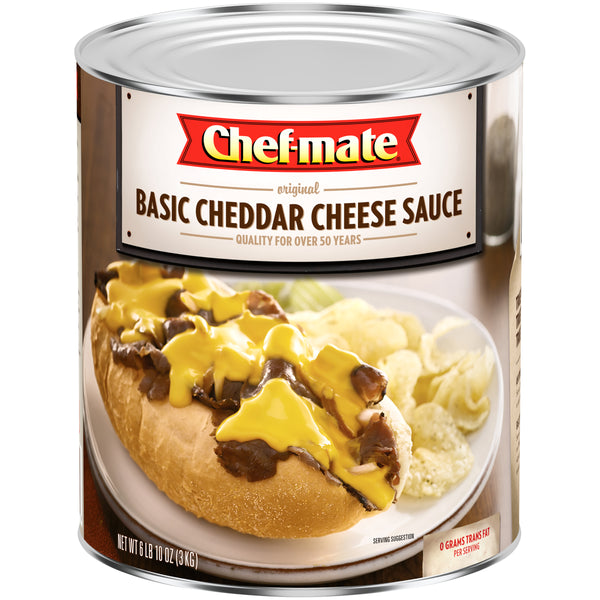 Chef Mate Basic Cheddar Cheese Sauce 106 Ounce Size - 6 Per Case.