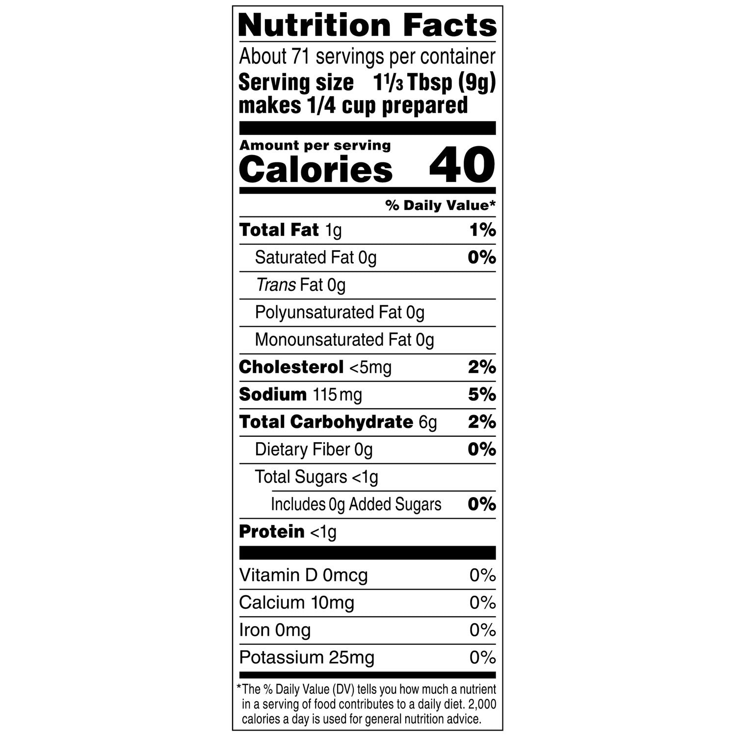 Trio Low Sodium Poultry Gravy Mix Made With Chicken 1.41 Pound Each - 8 Per Case.