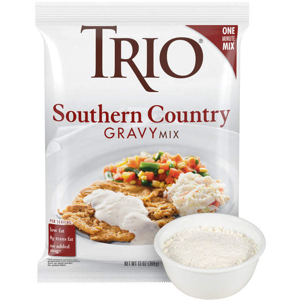 Trio Southern Country Gravy Mix 13 Ounce Size - 8 Per Case.