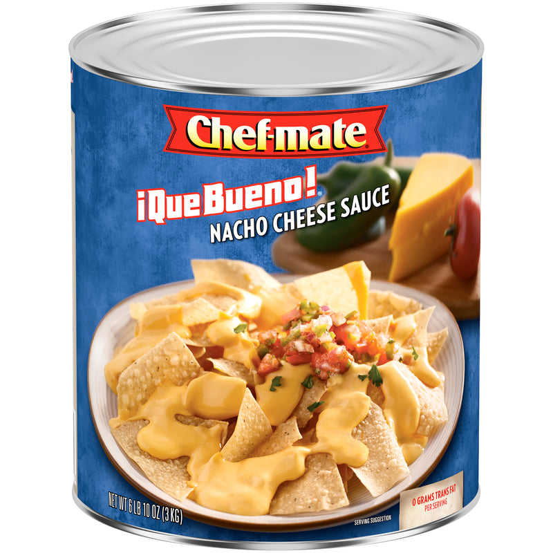 Chef Mate Que Bueno Nacho Cheese Sauce 6.614 Pound Each - 6 Per Case.