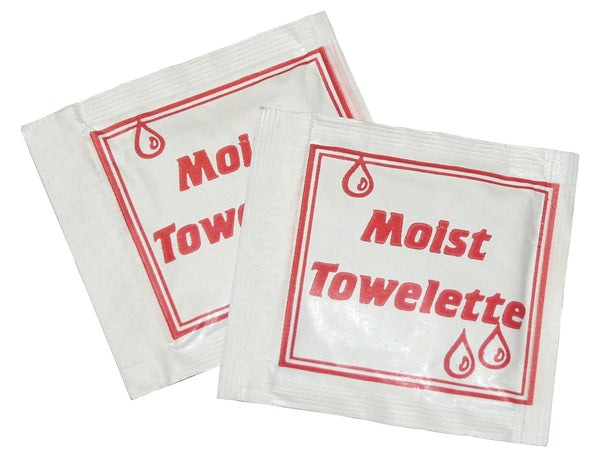 5"x5" Bulk Packed And Individually Wrappedsealed Moist Towelette 1000 Count Packs - 1 Per Case.