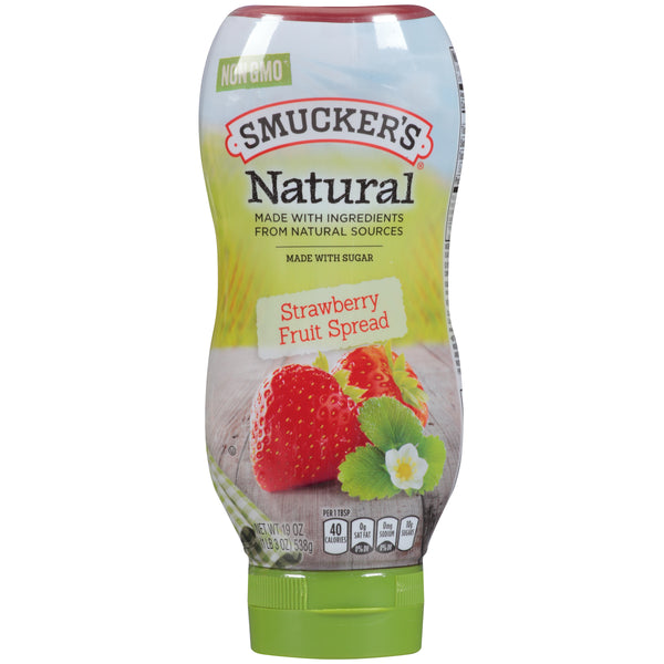 Smucker Natural Strawberry Squeeze Spread 19 Ounce Size - 12 Per Case.