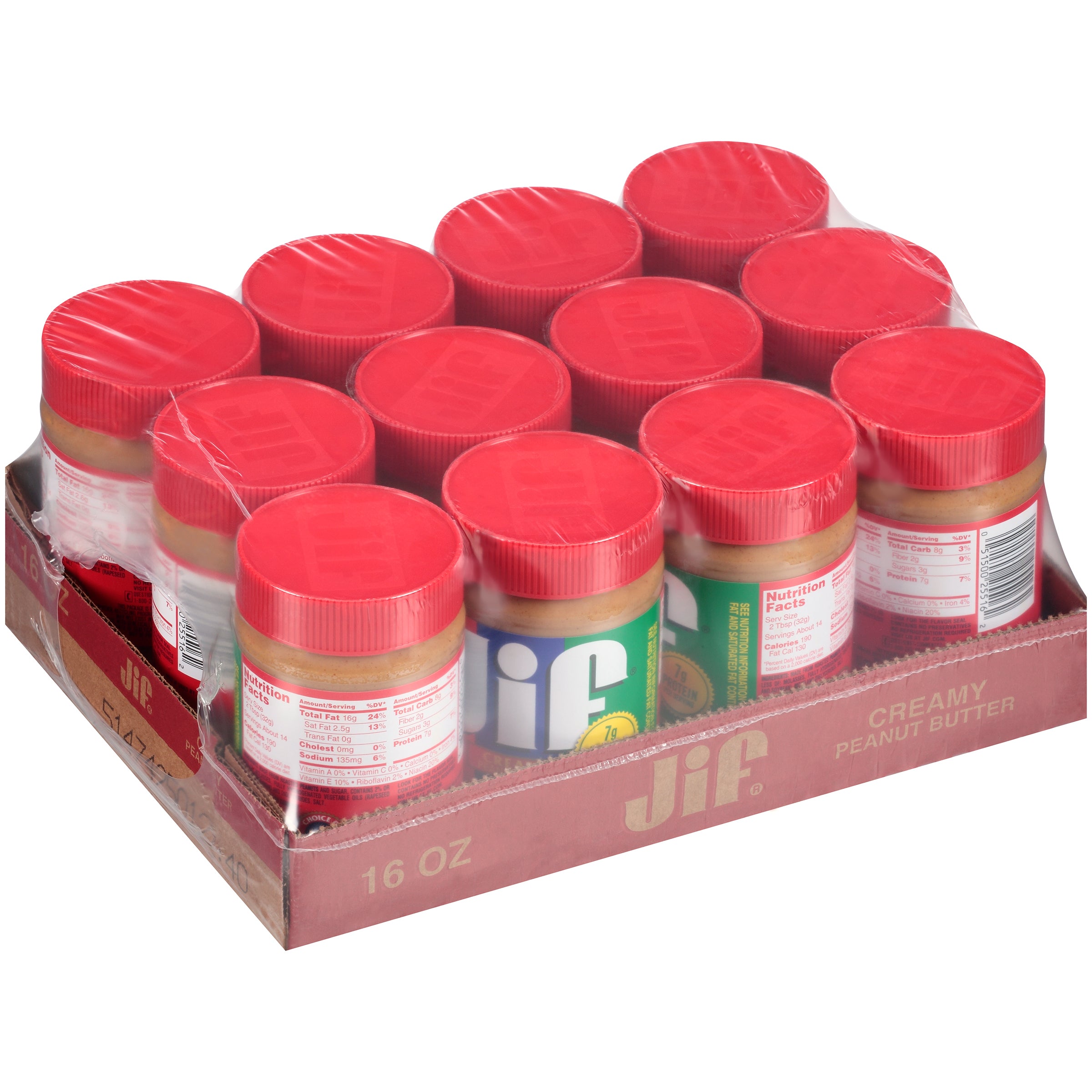 Peanut Butter Creamy 16 Ounce Size - 12 Per Case.