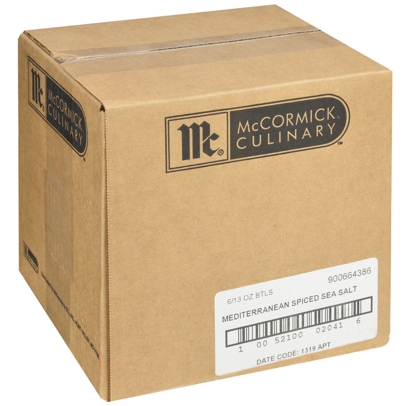 Mccormick Culinary Mediterranean Spiced Sea Salt 13 Ounce Size - 6 Per Case.
