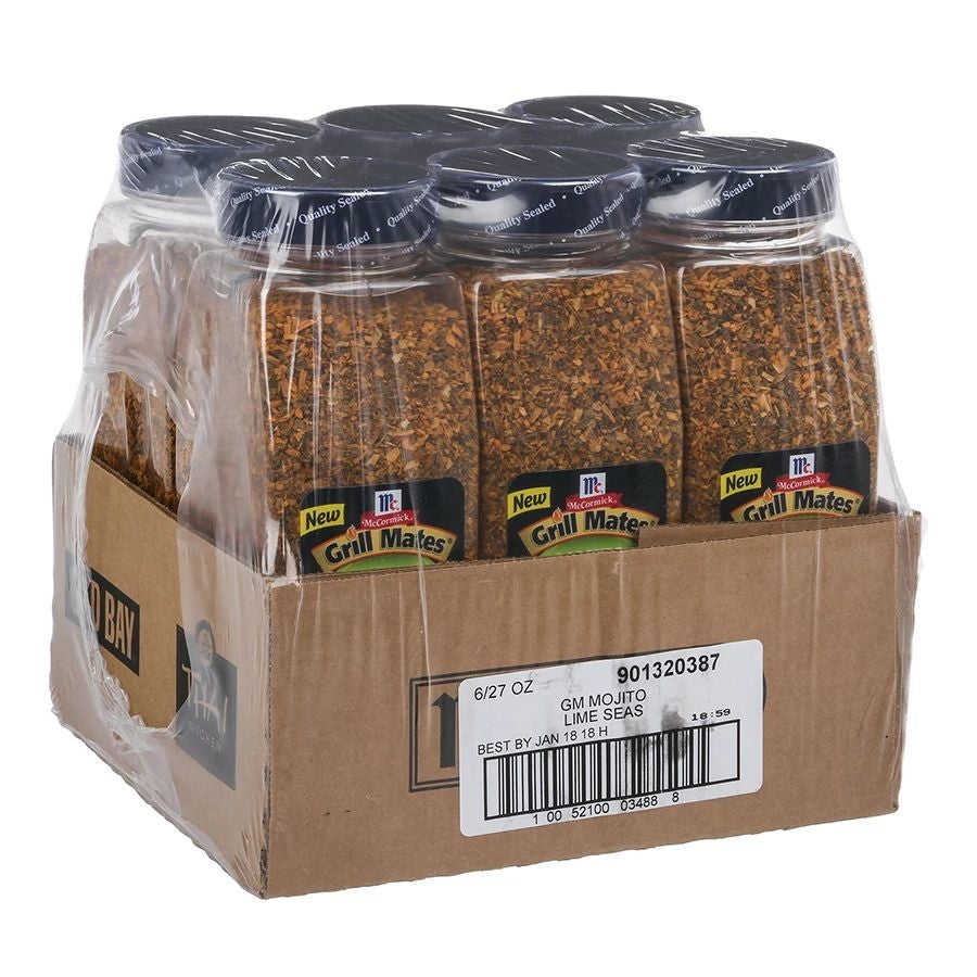 Mccormick Grill Mates Mojito Lime Seasoning 27 Ounce Size - 6 Per Case.