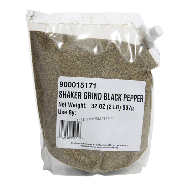 Mccormick Pepper Black Shaker Grind 2 Pound Each - 8 Per Case.