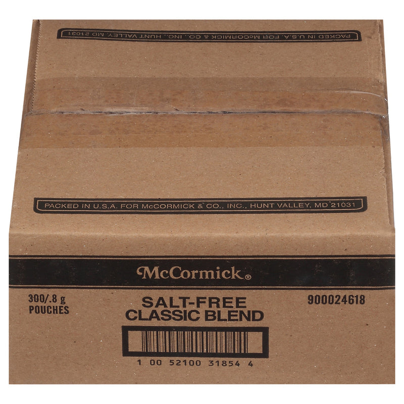 Mccormick Culinary Salt Free Classic Blend 0.88 Grams Each - 300 Per Case.