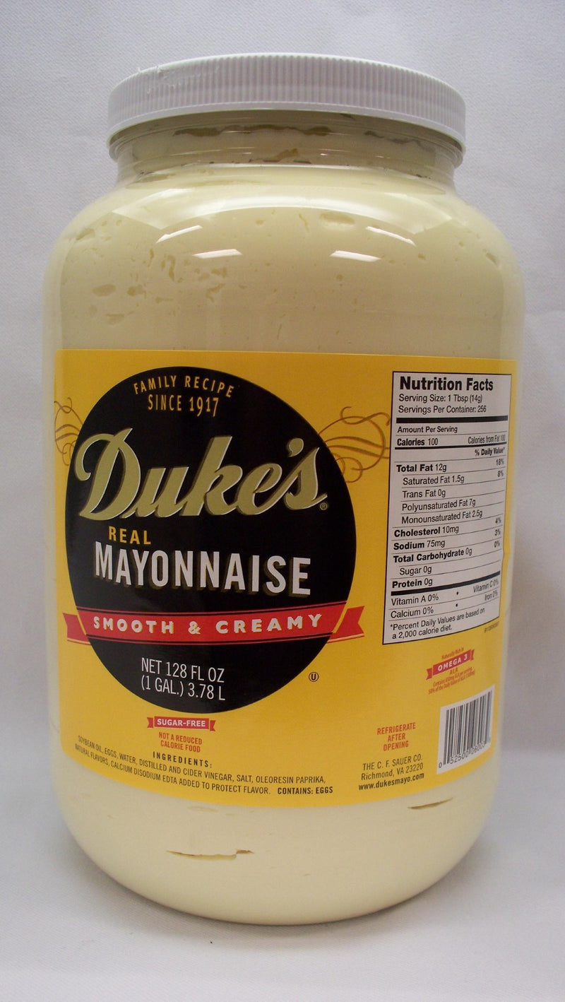 Dukes Mayonnaise Sugar Free Pet' 128 Fluid Ounce - 4 Per Case.