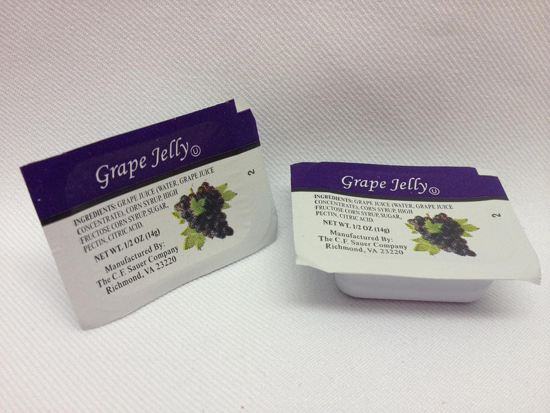 Grape Jelly Sauer's Cup 0.5 Ounce Size - 200 Per Case.