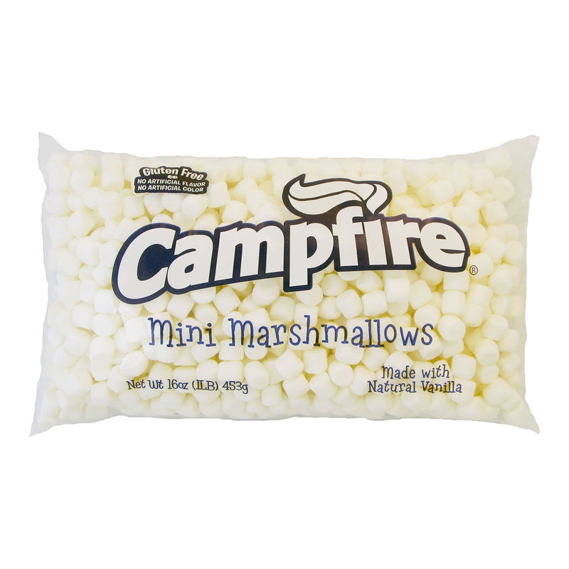 Clown Campfire Miniature White Marshmallows No Artificial Flavors Or Colors 1 Pound Each - 12 Per Case.
