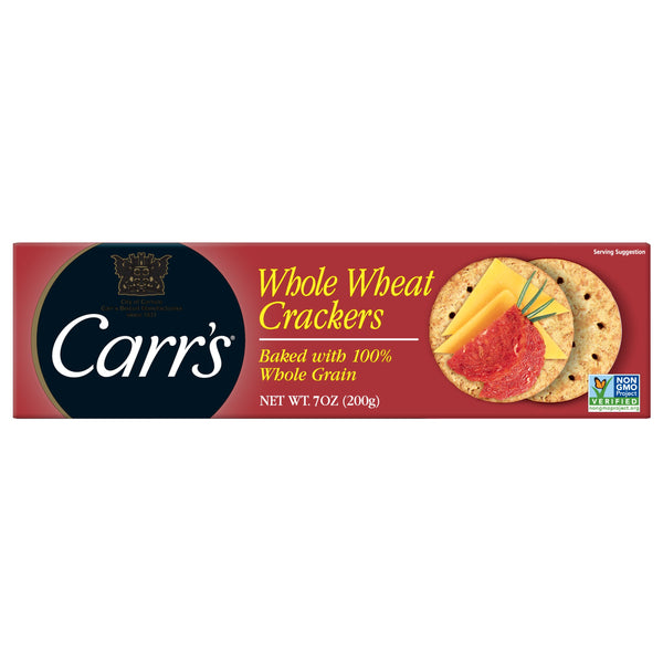 Carr's Crackers Whole Wheat 7 Ounce Size - 12 Per Case.