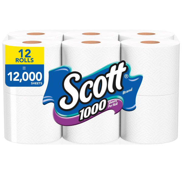 Scott Bathroom Tissue White Pack Fscmixsgsna Coc 12000 Count Packs - 4 Per Case.