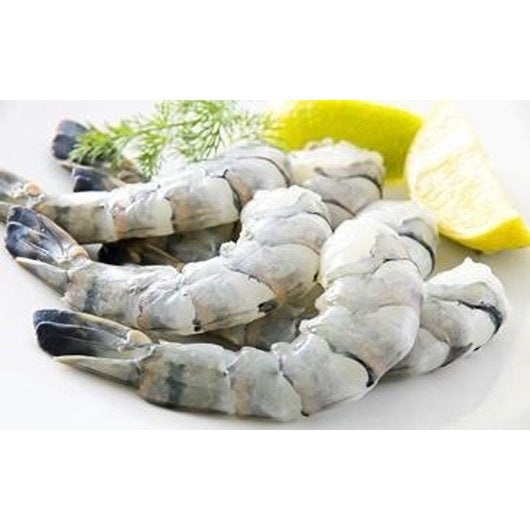 Frozen Seafood Commodity Shrimp Raw Peeled & Deveined Tail On 16/20 Count Black Tiger2 Pound Each - 5 Per Case.