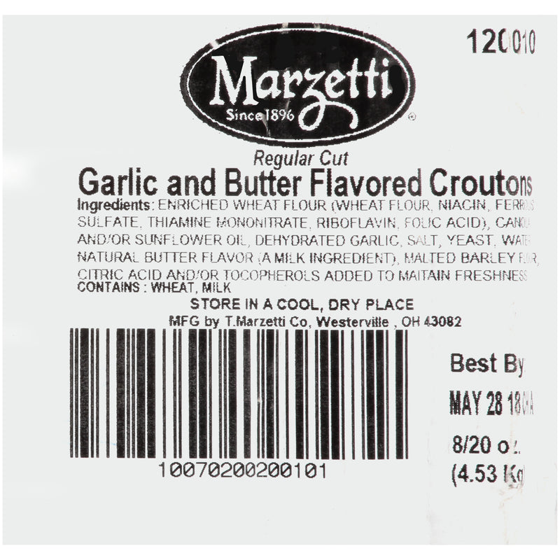 Garlic & Butter Croutons 20 Ounce Size - 8 Per Case.