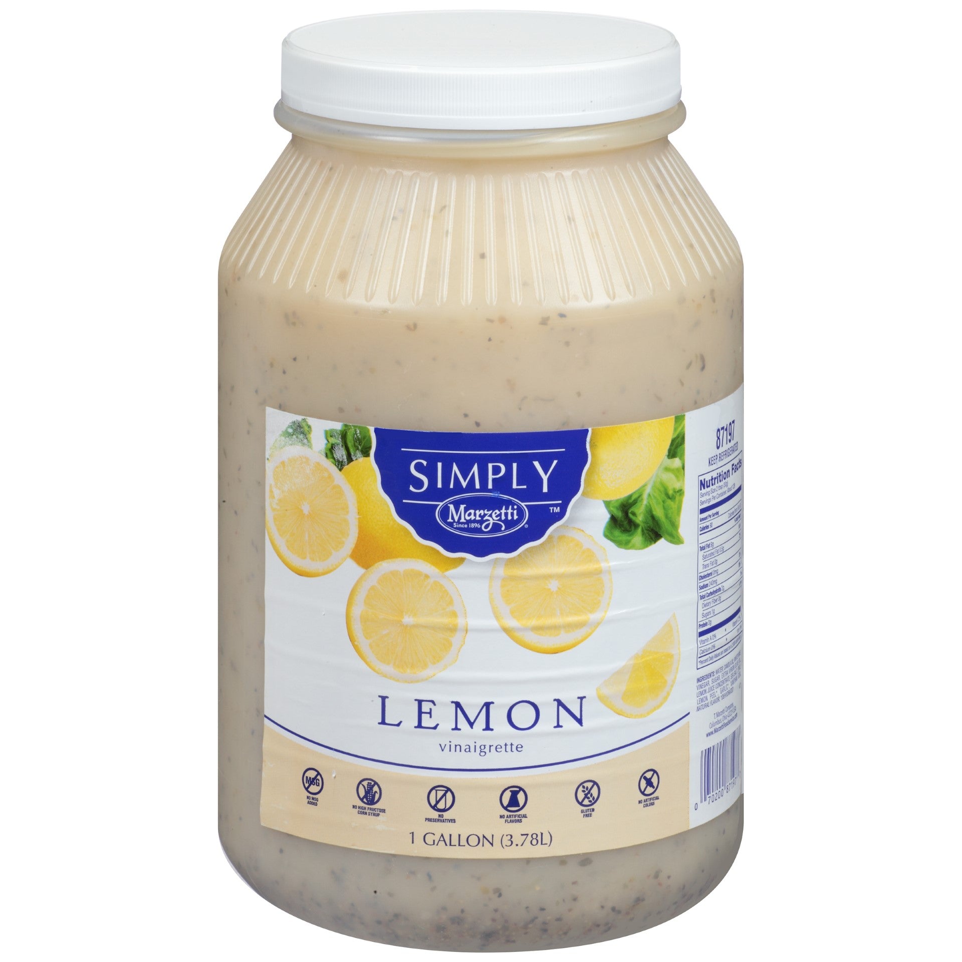 Marzetti Simply Dressed Lemon Vinaigrette 1 Gallon - 2 Per Case.
