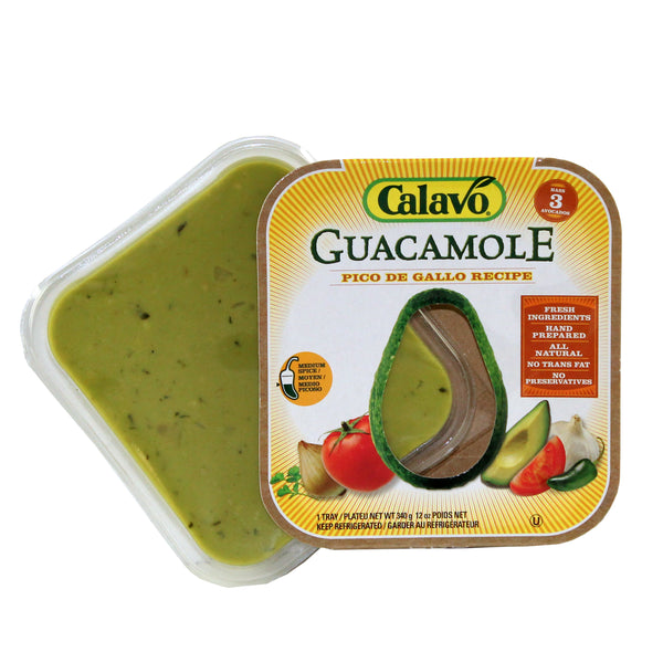 Pico De Gallo Guacamole Tray Pack 12 Ounce Size - 6 Per Case.