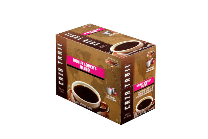 Caza Trail Single Cup Donut Shop Blendcoffee 24 Each - 4 Per Case.