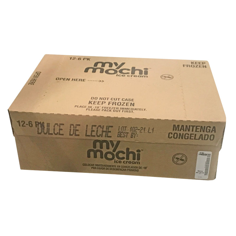 Mymochi Dulce De Leche Mochi Ice Cream 6 Count Packs - 12 Per Case.