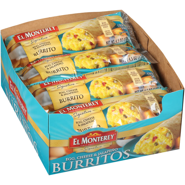 Burrito Jalapeno Egg & Cheese 4.5 Ounce Size - 24 Per Case.