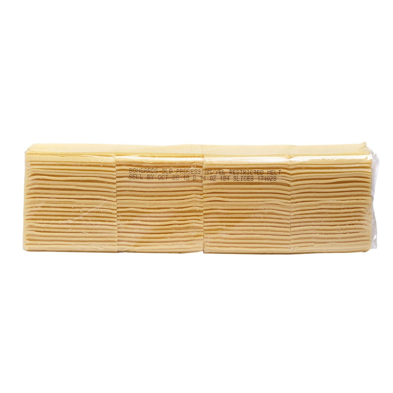 Bongards Yellow Restricted Melt Processed American Cheese Pullman Sliced 1 Each - 4 Per Case.
