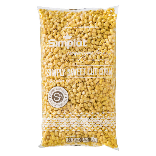 Simplot Simple Goodness Simply Sweet Classic Vegetables Cut Corn 20 Pound Each - 1 Per Case.