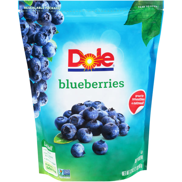 Blueberries IQF 2 Pound Each - 6 Per Case.