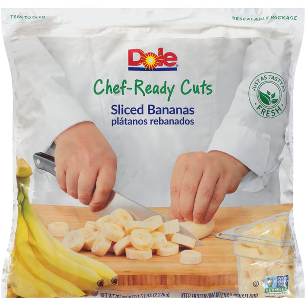 Banana IQF Chef Ready 5 Pound Each - 2 Per Case.