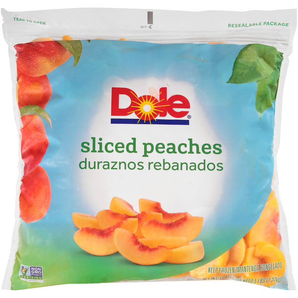 Peach Fr Slice IQF 5 Pound Each - 2 Per Case.