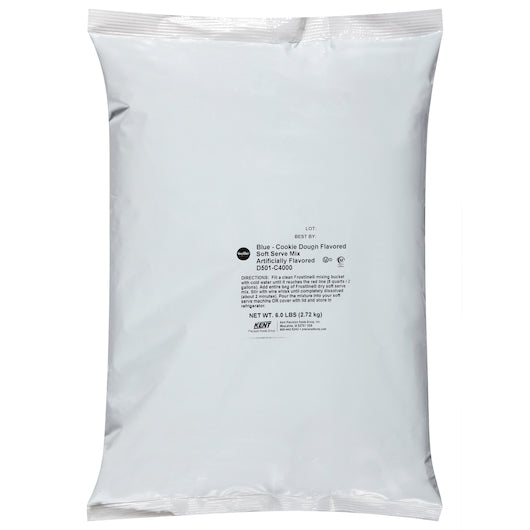 Frostline Blue Cookie Dough Soft Serve Mix, 6 Pounds- 6 Per Case.