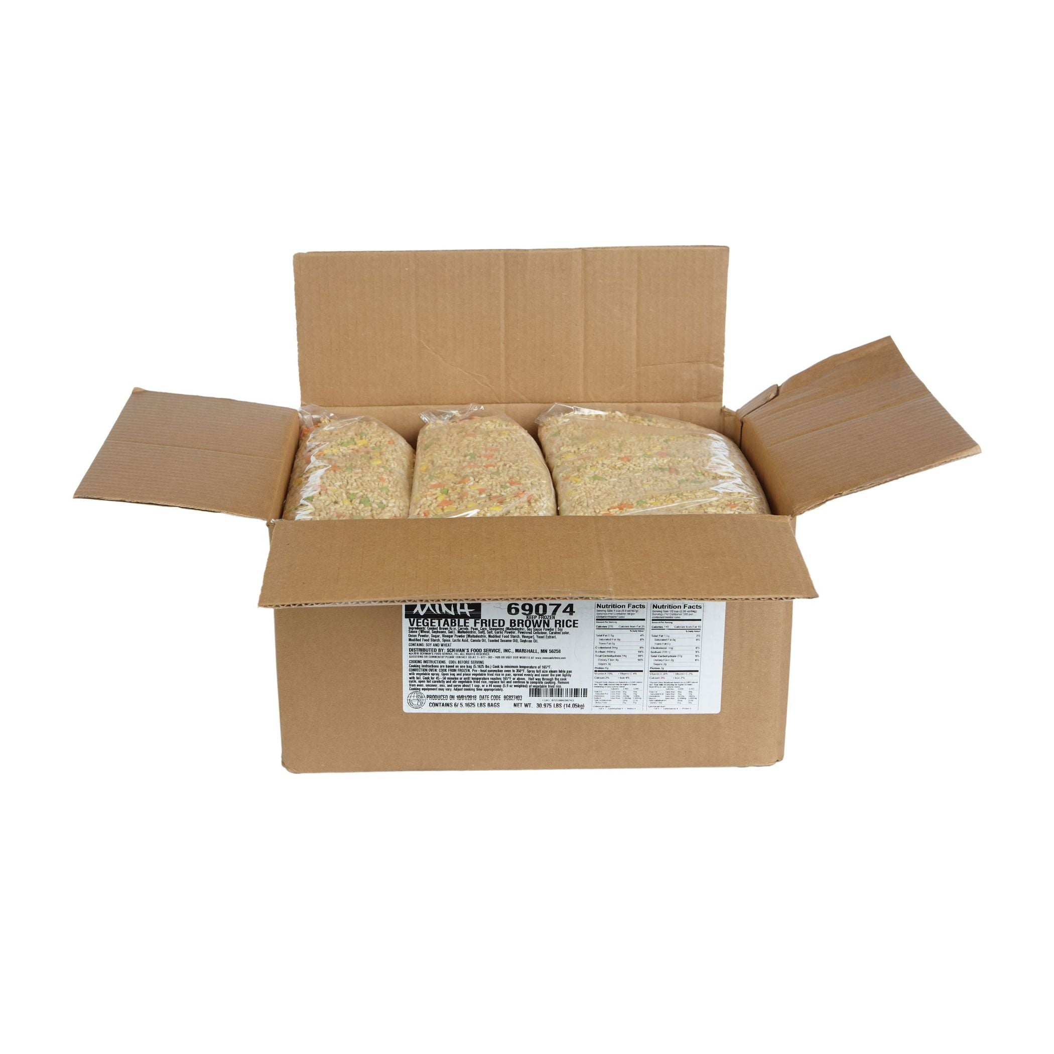 Sfs Minh Whole Grain Vegetable Fried Rice Netwt Lbs6 Each - 1 Per Case.