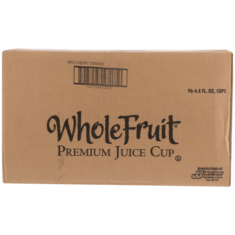 Whole Fruit 100% Juice Wild Cherry Premium Juice Bar 4.4 Fluid Ounce - 96 Per Case.