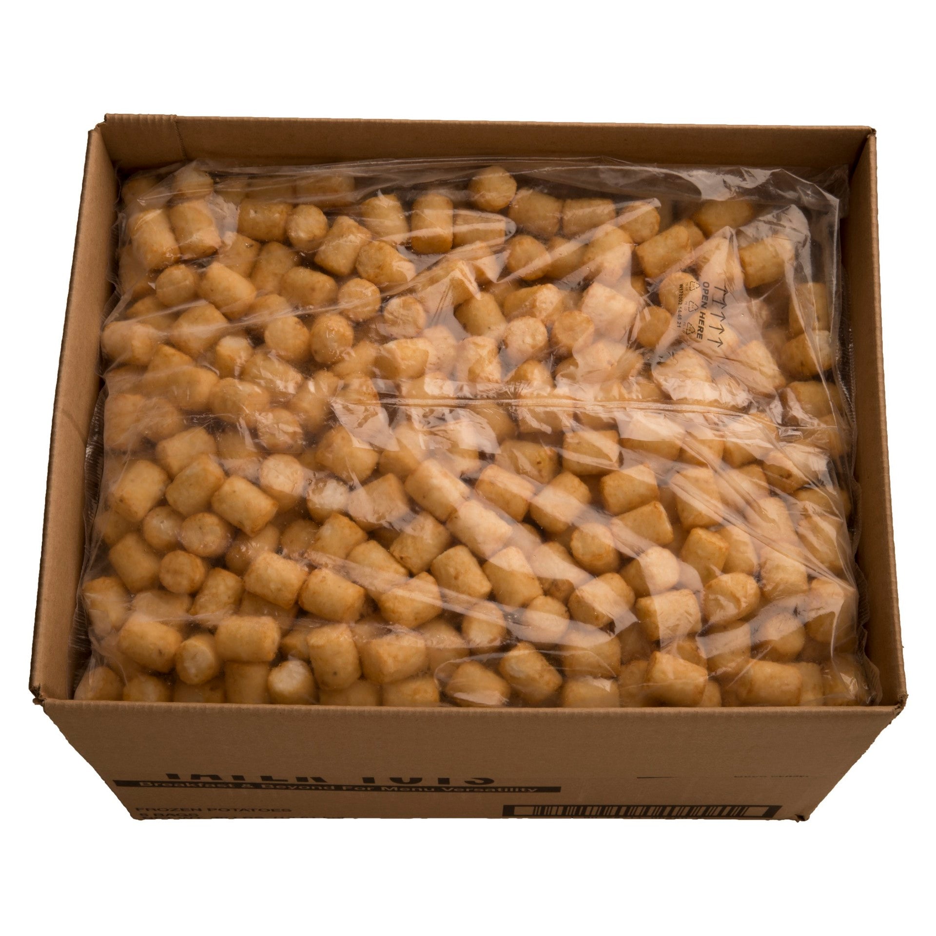 Ore Ida Reduced Sodium Tater Tots Shaped Potatoes 5 Pound Each - 6 Per Case.
