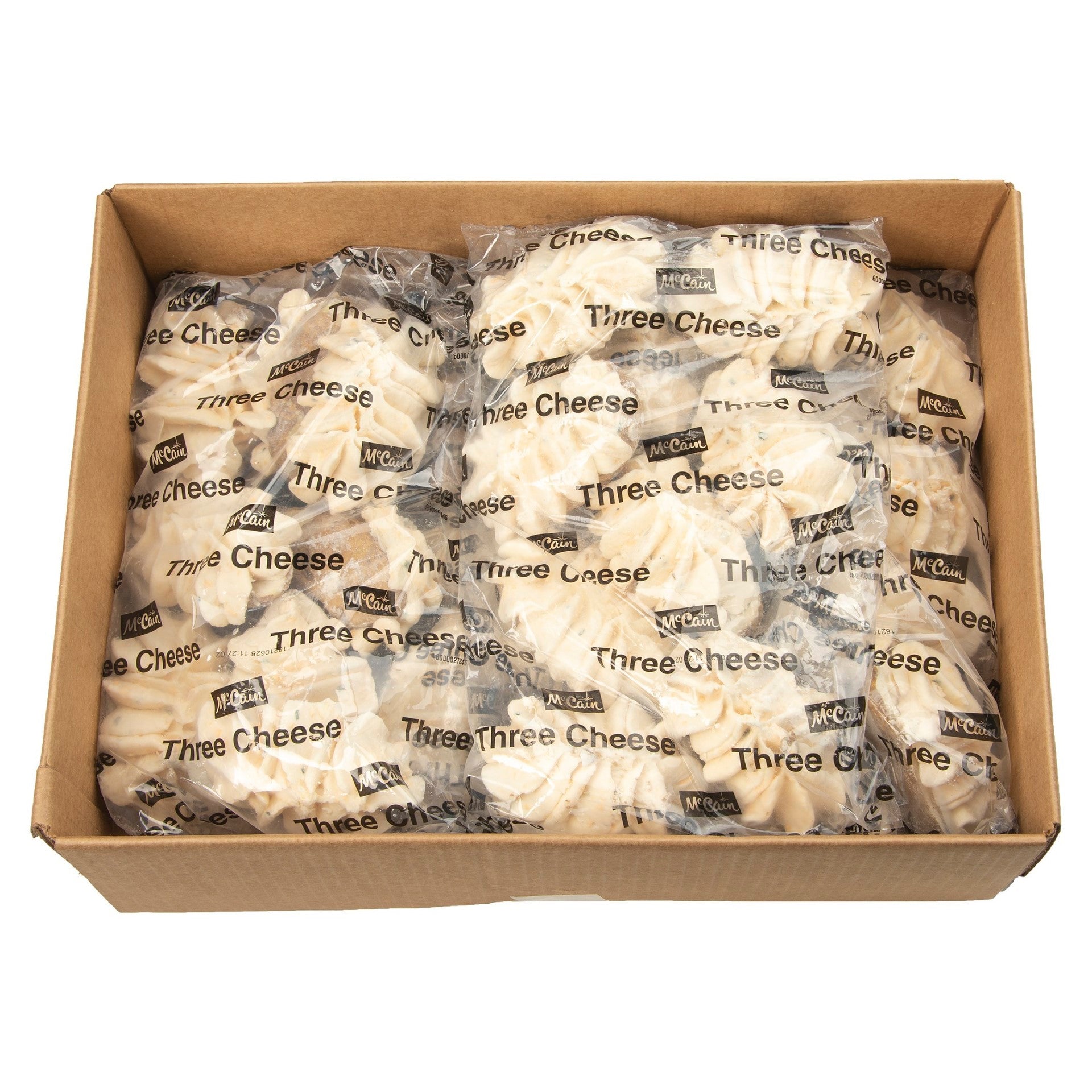 Mccain® Three Cheese Twice Baked Potato Papa Al Horno De Doble Coccion Con Tr 4 Pound Each - 16 Per Case.