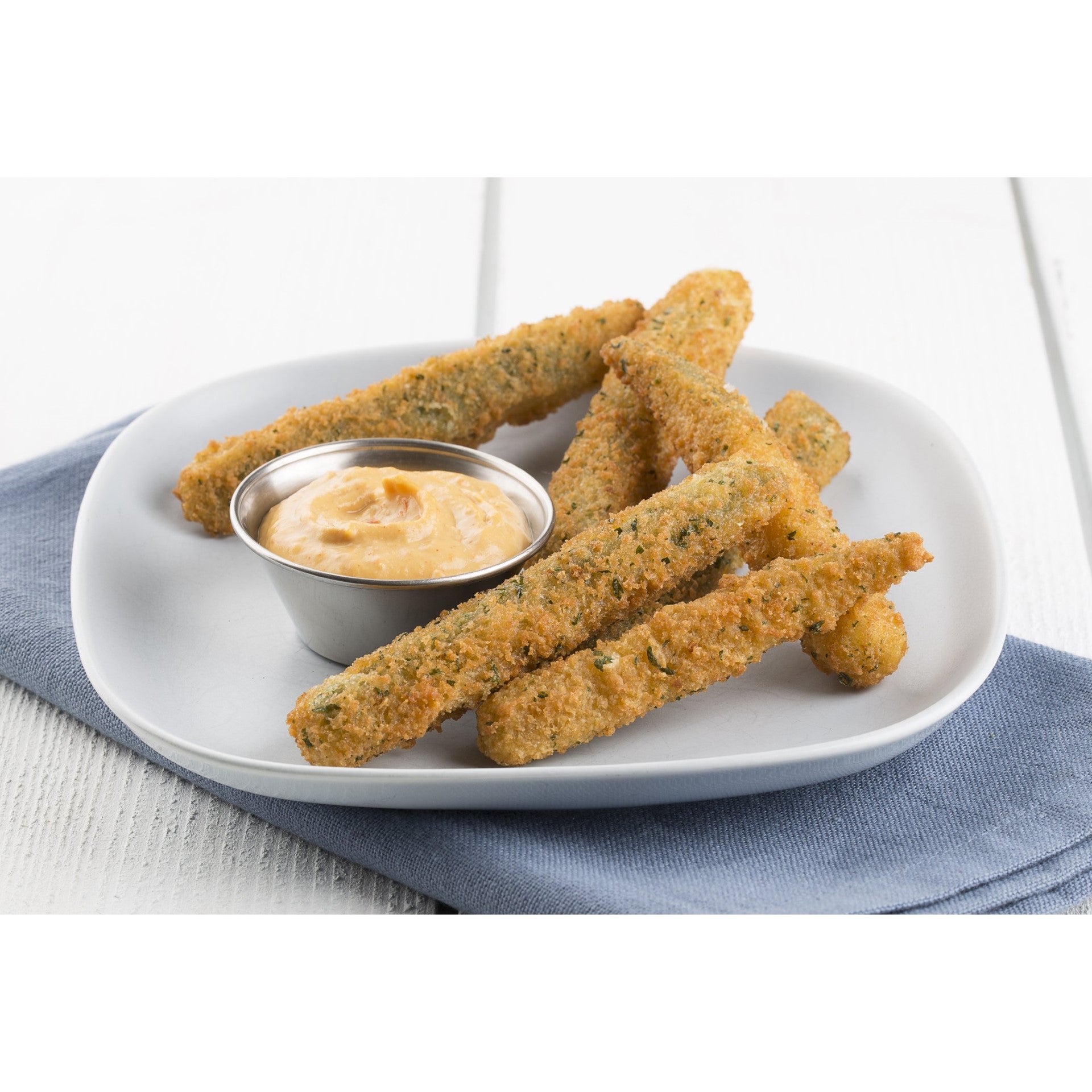 Italian Breaded Zucchini Sticks 3.5 Pound Each - 4 Per Case.