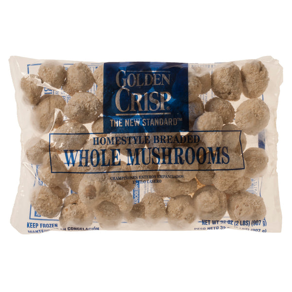 Homestyle Breaded Whole Mushrooms 2 Pound Each - 6 Per Case.