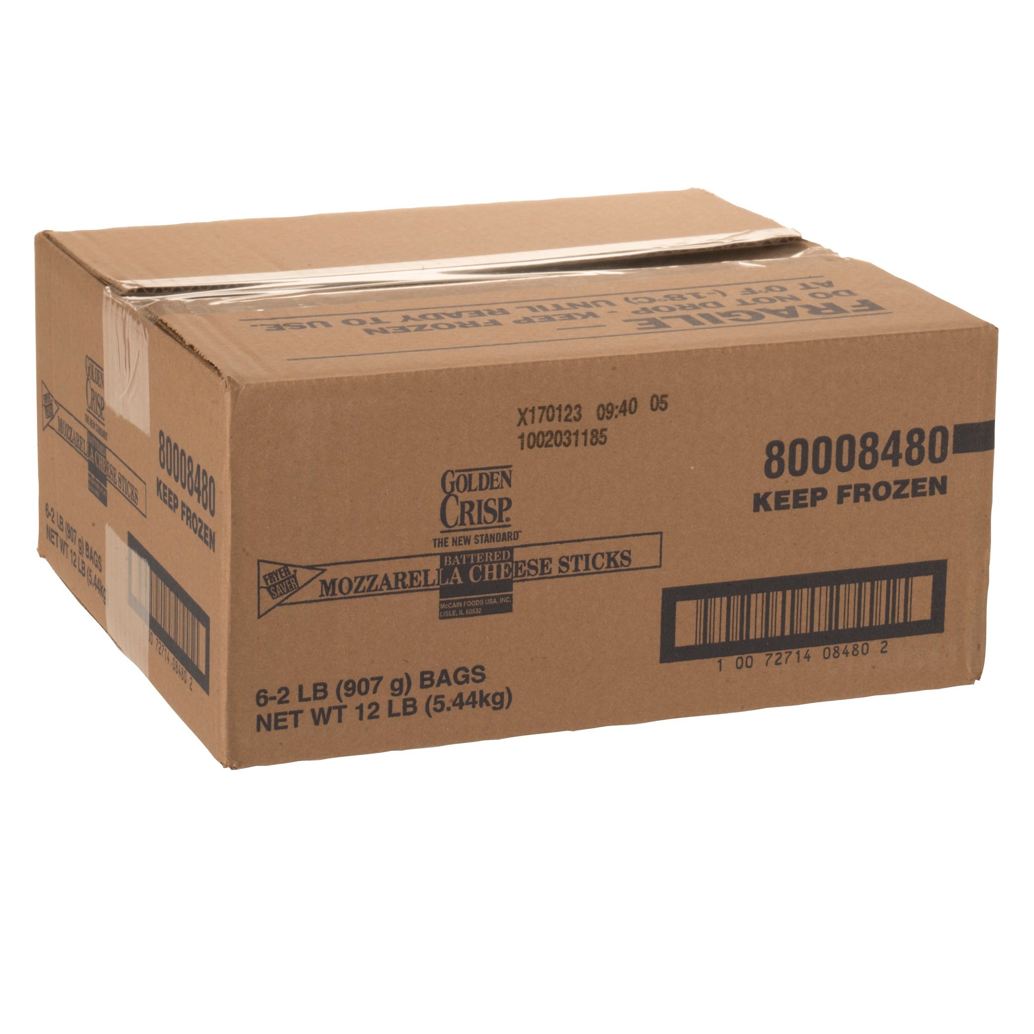 Fryer Saver Battered Mozzarella Cheese 2 Pound Each - 6 Per Case.