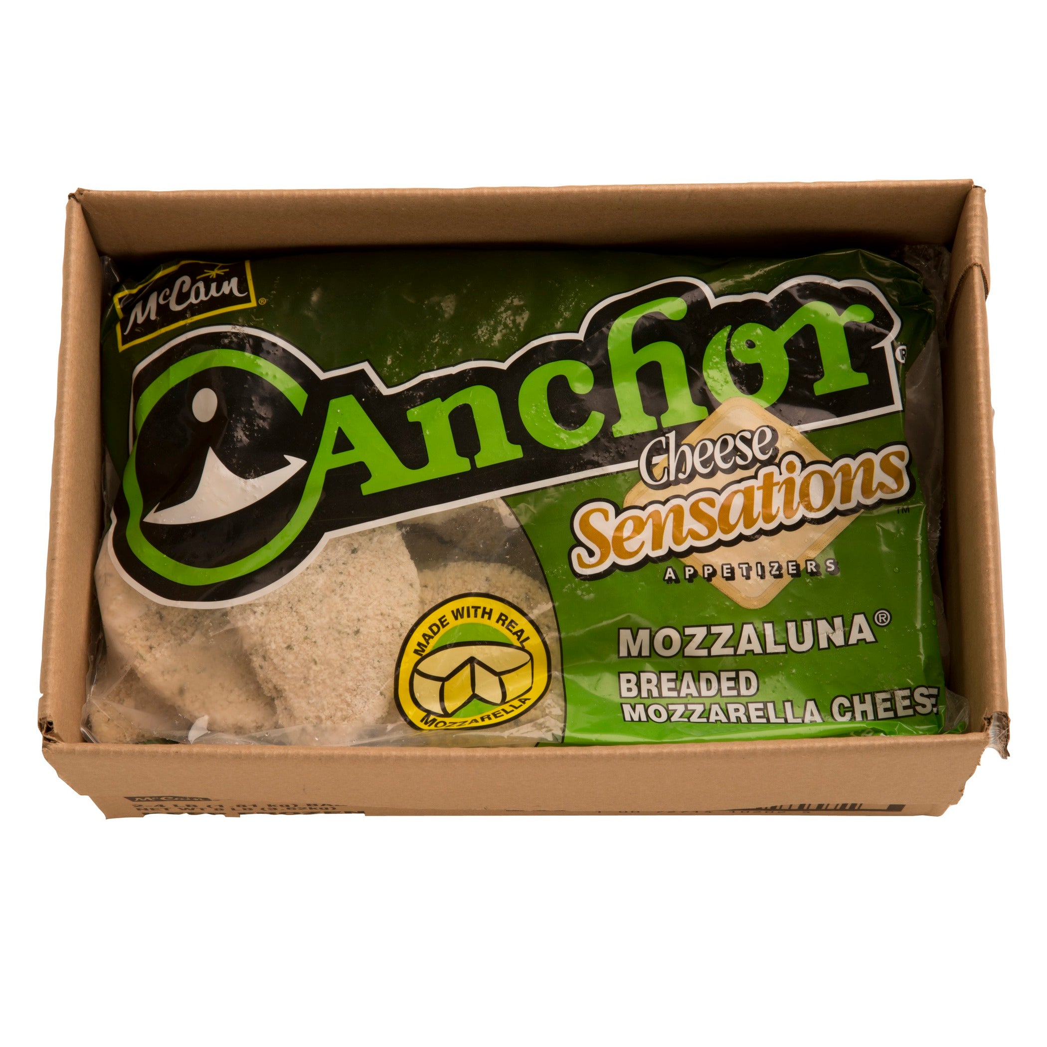 Mozzaluna Breaded Mozzarella Cheese 4 Pound Each - 2 Per Case.
