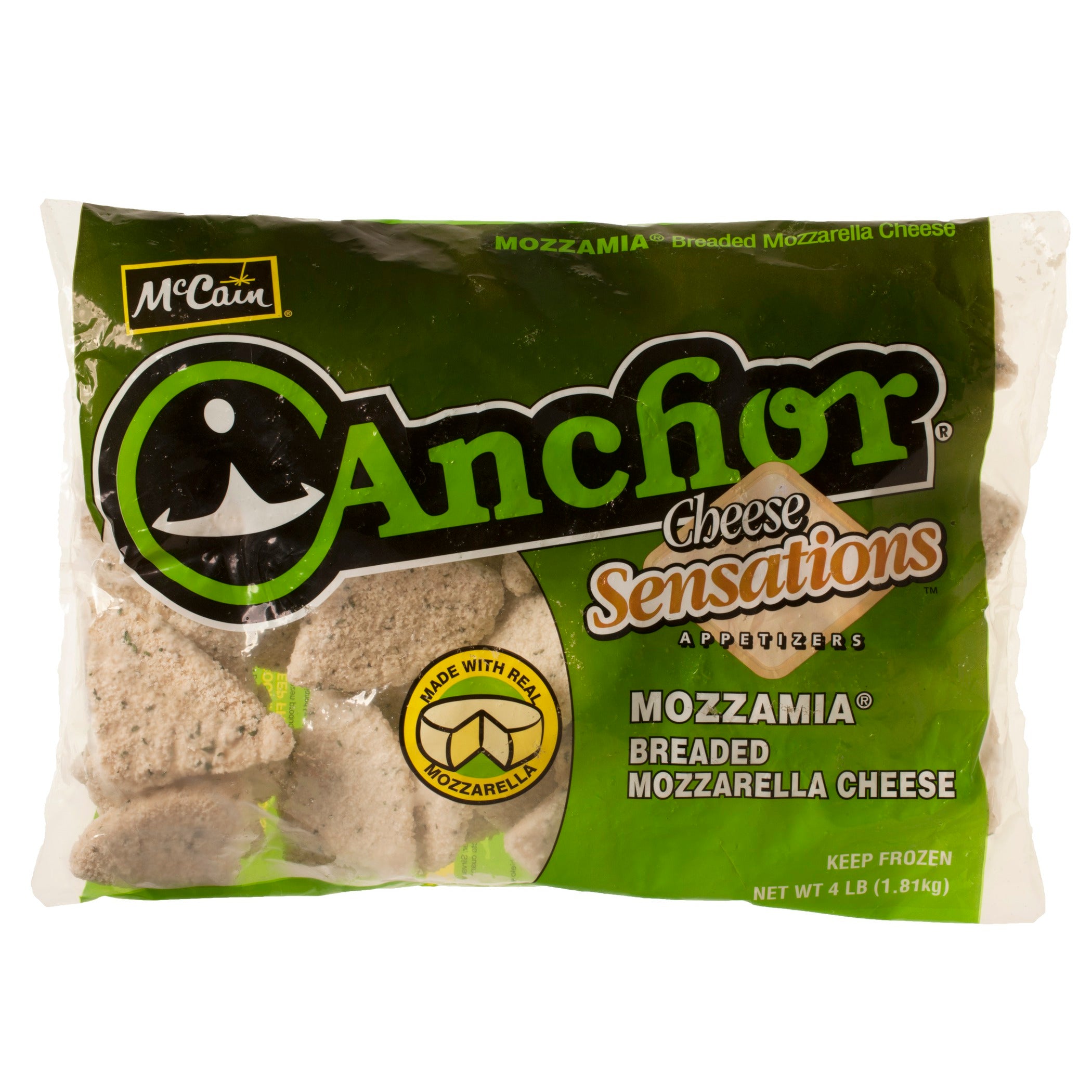Mozzamia Breaded Mozzarella Cheese 4 Pound Each - 2 Per Case.
