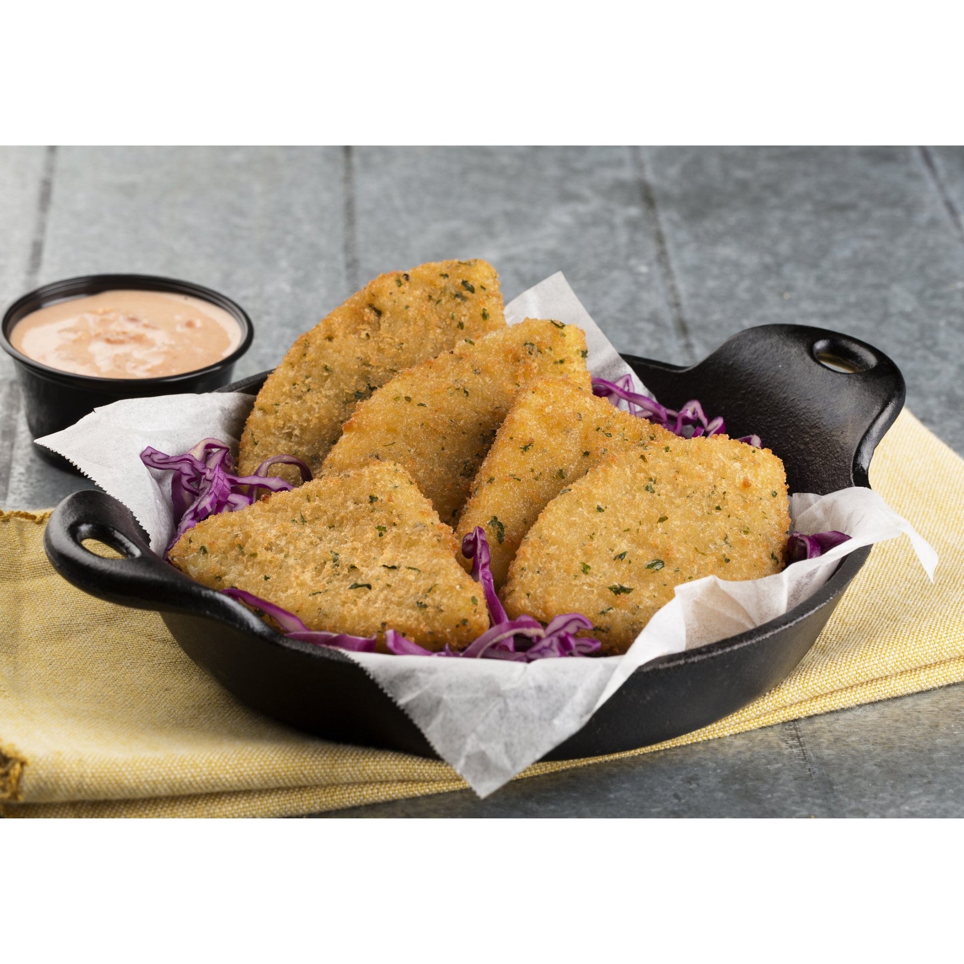 Mozzamia Breaded Mozzarella Cheese 4 Pound Each - 2 Per Case.