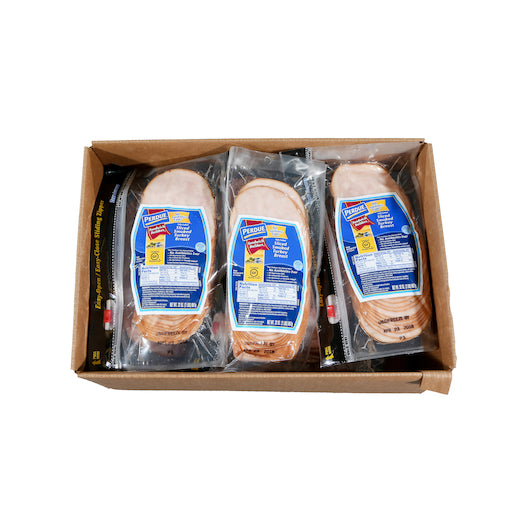 Perdue No Antibiotics Ever Sandwich Builders .67 Ounce Mesquite Smoked Sliced Turkey Breast, 2 Pounds, 6 per case
