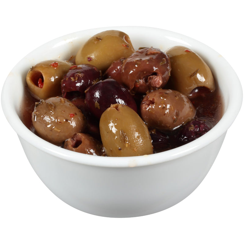 Olives Pitted Medley Greek 6.3 Ounce Size - 6 Per Case.