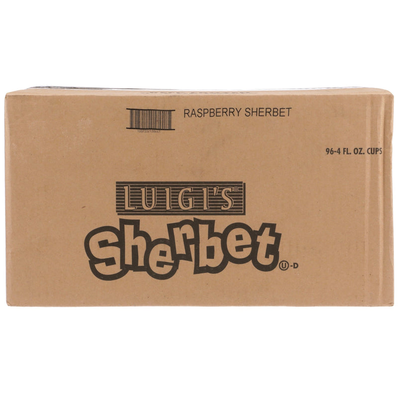 Luigi Raspberry Sherbet Cups 4 Fluid Ounce - 96 Per Case.